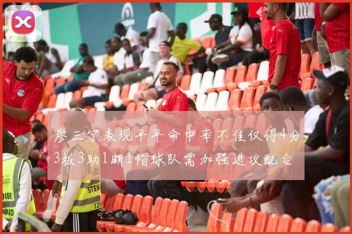 廖三宁表现平平命中率不佳仅得4分3板3助1断1帽球队需加强进攻配合
